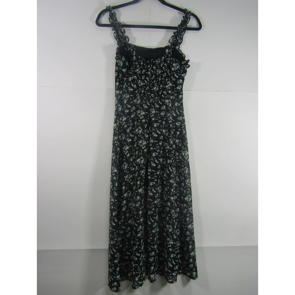 Etophe Studios Women Midi Dress Floral Small‎ Black Boho Whimsigoth Fairy Black - Picture 3 of 9